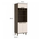 Ver imagem 7 de Cozinha Completa 8 Peças com Canto e Balcão para Pia Sara Espresso Móveis