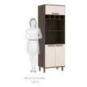 Ver mais imagens de Cozinha Completa 8 Peças com Canto e Balcão para Pia Sara Espresso Móveis