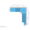 Ver imagem 3 de Cozinha Completa 8 Peças com Canto e Balcão para Pia Sara Espresso Móveis