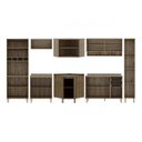 Ver imagem 2 de Cozinha Completa 8 Peças com Canto e Balcão para Pia Sara Espresso Móveis