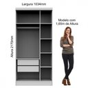 Ver imagem 5 de Guarda-Roupa Modulado 3 Portas 2 Gavetas Infinity Móveis Castro