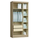Ver imagem 3 de Guarda-Roupa Modulado 3 Portas 2 Gavetas Infinity Móveis Castro