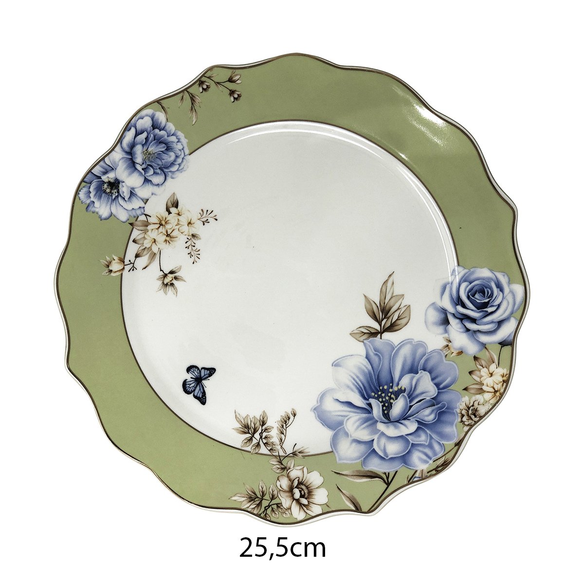 Aparelho de Jantar Floral em Cerâmica Importada 24 Pçs - 6