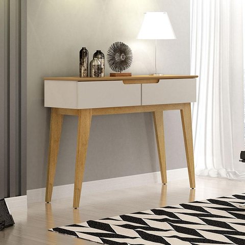Aparador para Sala de Estar Ambiente Bellíssima Off White Cinamomo - Valdemóveis