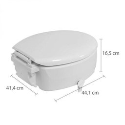 Assento Sanitário Elevado com Trava TPK 13 cm Astra - 4