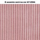 Ver imagem 3 de Cadeira MH-3261 Herval Madeira Maciça Amêndoa Encosto em Palha Natural Assento em Veludo Rosa A7