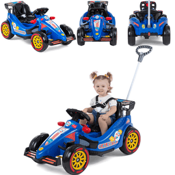 Carrinho de Passeio e Pedal Infantil Calesita F25 Azul 30kg - 3
