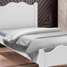 Cama Solteiro Moderna Com Colchão Branco Rafaela Valen Móveis - 3