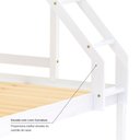 Ver imagem 6 de Beliche com Cama Casal Dreams com 02 Gavetas Madeira Maciça Branco Megamobilia