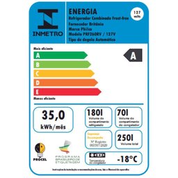 Refrigerador Retrô Philco Prf260Rv Inverse Plus 250L 127V - 2