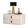 Kit 2 Mesa de Cabeceira Suspensa Unic 60cm Off White - 3