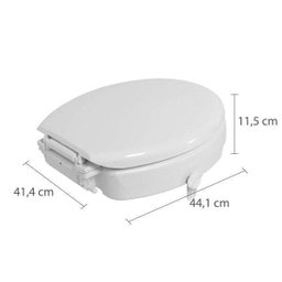Assento Sanitário Elevado com Trava e Assento TPK 7 cm Astra - 4