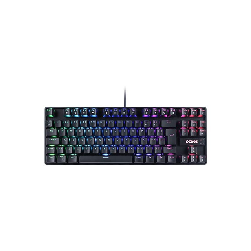 TECLADO MECANICO TKL NERON OUTEMU BLUE HOTSWAP LED RGB - PNOHBLRGB - ABNT2 (SR) PCYES