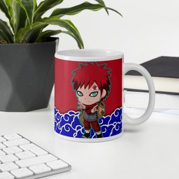 Caneca de Porcelana Naruto Gaara Personagens - 5