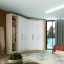 Ver imagem 2 de Guarda-Roupa Modulado de Canto 2 Portas 2 Gavetas Closet Infinity Móveis Castro