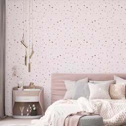 Papel de Parede Adesivo Granilite Rosa Claro:2,50m - 1