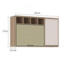 Ver imagem 6 de Cozinha Compacta 5 Peças Mel Espresso Móveis