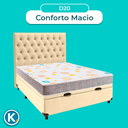Ver imagem 4 de Conjunto Cama Box Bau Blindado Casal + Colchão D20 D20 Inducol + Cabeceira
