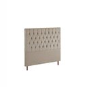 Ver imagem 7 de Kit Cama Box Solteiro e Cabeceira em Madeira Maciça Espresso Móveis Bege/Linho
