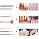 Ver imagem 5 de Kit Pincel Gel Uv 15 Pinceis Decoração Manicure Acrigel:rosa