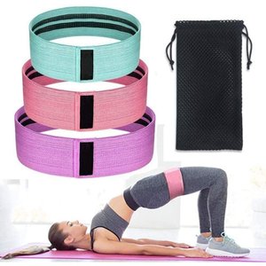 Kit 3 Faixas Elasticas de Exercicios Hip Resistance Bands