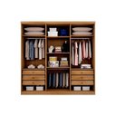 Ver imagem 2 de Guarda Roupa Casal 6 Portas e 6 Gavetas New Vértice/messina Branco - Novo Horizonte