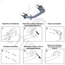 Ver imagem 6 de Kit 1 Barras de Apoio para Idosos de 70 Cm e 1 Barra 80 Cm Único