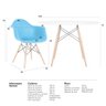 Mesa redonda Eames 120 cm + 4 cadeiras Eiffel DAW - 4
