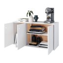Ver imagem 5 de Conjunto para Escritório com Mesa Escrivaninha de Tampo Extensível 3 Peças Brv Móveis