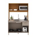 Ver imagem 3 de Armário de Cozinha Compacta Fidelitá Malta 122cm 4 Portas 1 Gaveta sem Tampo e Fundo