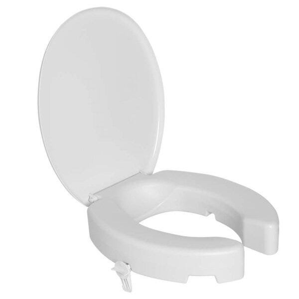 Assento Sanitário Elevado com Trava e Tampa 7cm Astra - 6