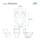 Ver imagem 4 de Assento Sanitário Laqueado Soft Close Absolute Cinza Quartzo (cinza Escuro) para Vaso Ideal