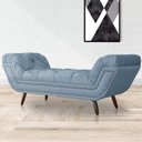 Ver imagem 2 de Recamier Sofá Divã Namoradeira Sienna 195 Cm King Linho