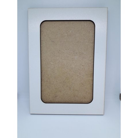 Kit com 5 Quadros para Fotos 14x09 Cm em Mdf Branco
