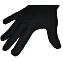 Ver imagem 2 de Luva de Algodão Preta com Punho Kit 02 Pares Tamanho M