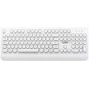 Ver imagem 1 de TECLADO DESKTOP USB TECLAS REDONDAS ELAGANCE - BRANCO
