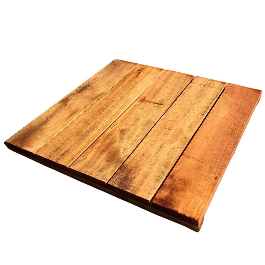 Deck de Madeira Modular 50cm Envernizado P/ Jardim e Piscina - 4