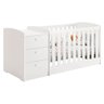 Berço Multifuncional Atlanta Branco Acetinado - Reller - 1