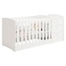 Berço Multifuncional Atlanta Branco Acetinado - Reller - 9