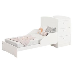 Berço Multifuncional Atlanta Branco Acetinado - Reller - 6