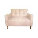 Ver imagem 1 de Sofá Davi 2 Lugares Suede Bege - Dominic Decor
