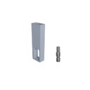Ver imagem 1 de Suporte Topo Central Cabideiro Cintre 28x15,2mm Acabamento Champagne Claro Rometal 01 Unidade