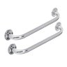 Alça Apoio Banheiro Kit 2 uni Inox Acessibilidade Idoso Cadeirante Deficiente - 1