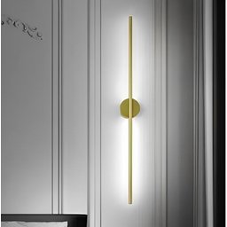 Arandela Moderna Luxo Slim Linear Perfil Led Integrado 70cm - Dourada - 5