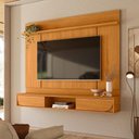 Ver imagem 1 de Home Theater Aura para TV até 65" 182cm MDP Laqueado Marrom Madetec Móveis