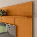 Ver imagem 2 de Home Theater Aura para TV até 65" 182cm MDP Laqueado Marrom Madetec Móveis