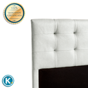 Ver imagem 3 de Cabeceira Estofada Queen Alice Nature Material Sintético Branco 158x136