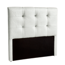 Ver imagem 1 de Cabeceira Estofada Queen Alice Nature Material Sintético Branco 158x136