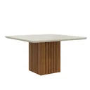 Ver imagem 2 de Conjunto Sala de Jantar Mesa Ana 130cm e 8 Cadeiras com Moldura Taís Cimol