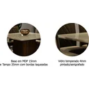 Ver imagem 3 de Conjunto Sala de Jantar Mesa Ana 130cm e 8 Cadeiras com Moldura Taís Cimol